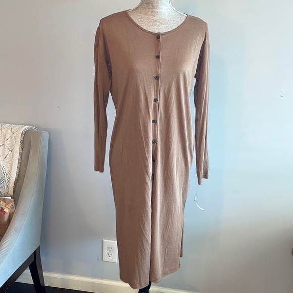 Madewell Brown Duster Buttoned Cardigan Women’s Small - Picture 1 of 5